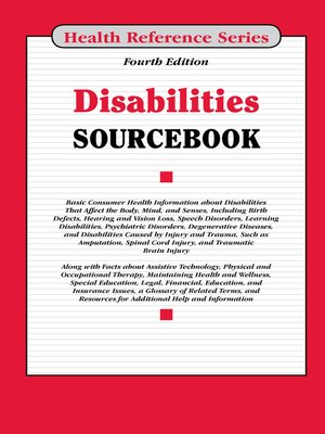 cover image of Disabilities Sourcebook